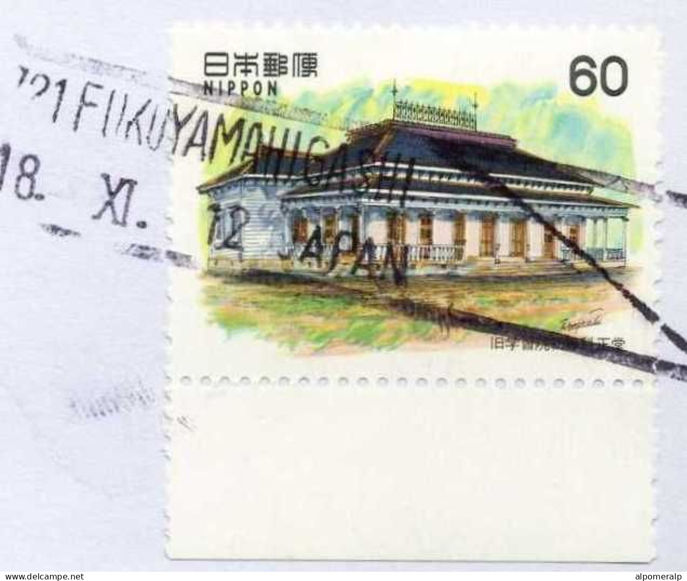 Japan, Fukuyama-Shi Hiroshima 18/XI/12 Air Mail Cover Used To İzmir | Mi 1390, 1558 Architecture, Paintings - Lettres & Documents