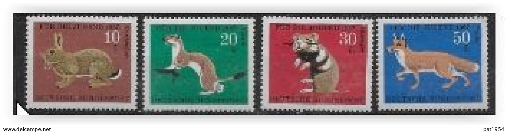 Allemagne 1967 N° 387/390 Neufs Surtaxe Jeunesse Animaux - Ungebraucht