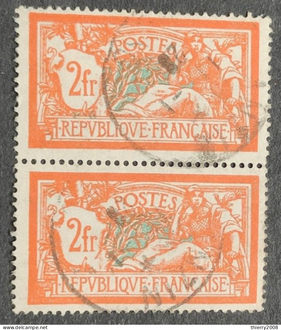 Napoléon III  N° 145c (Cassure De écusson)  Avec Oblitération Cachet à Date En Paire Signé Calves  TB - Used Stamps