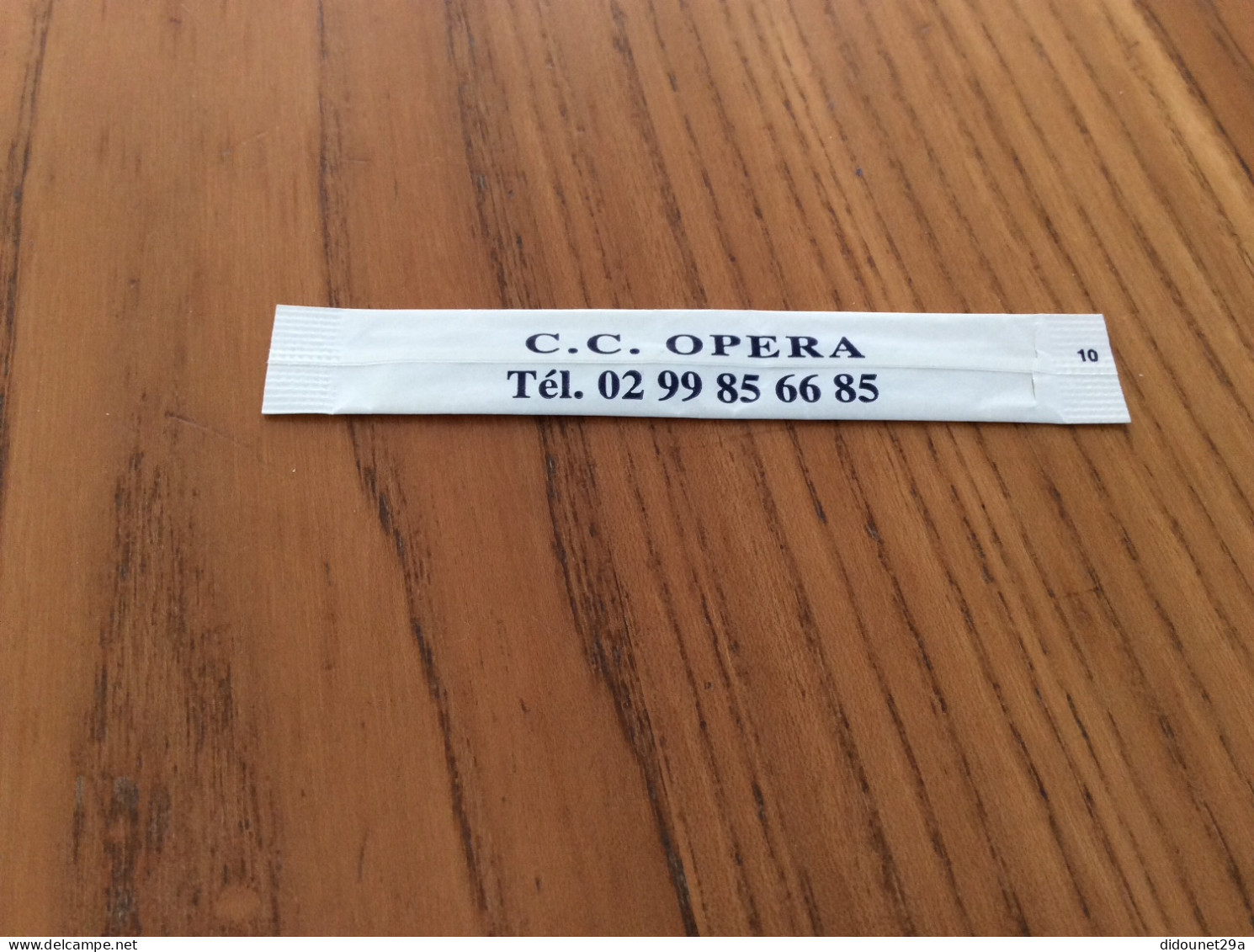 Stick De Sucre "LE DIAPASON - CC OPERA (PARIS)" N°10 - Sucres