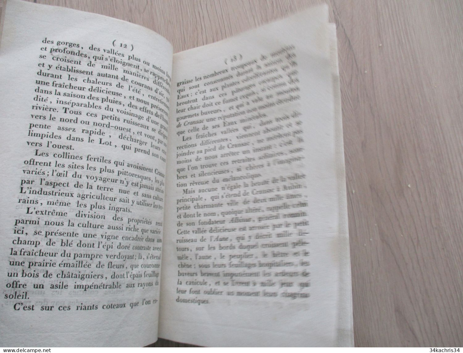 Rodez 1837 Rare 2ème édition  Traité Sur La Nature Et Les Propriétés Des Eaux Minérales De Cransac Par Murat 107p - Languedoc-Roussillon