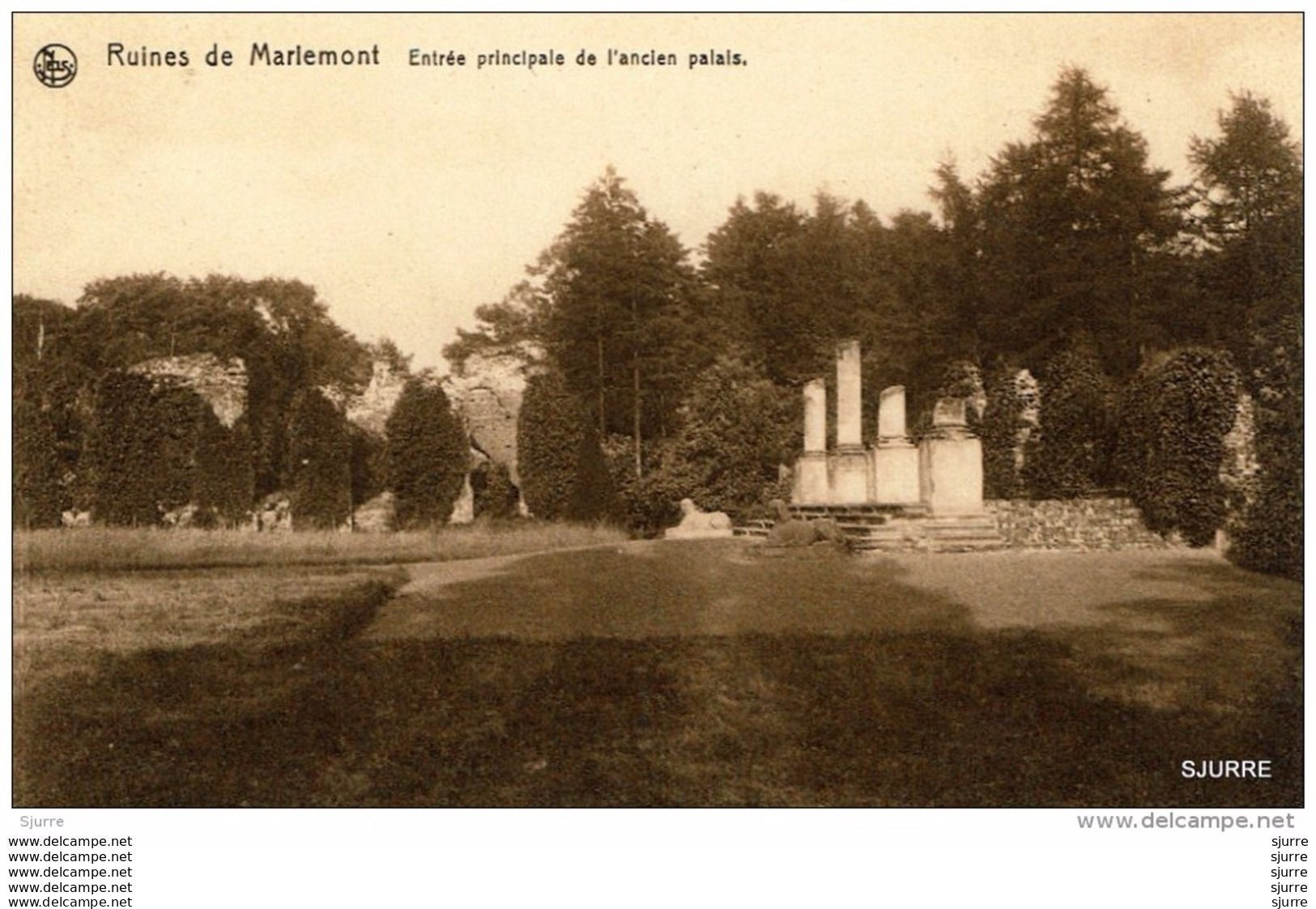 Mariemont / Morlanwelz - Château - Ruines De Mariemont - Entrée Principale De L'ancien Palais - Kasteel - Morlanwelz