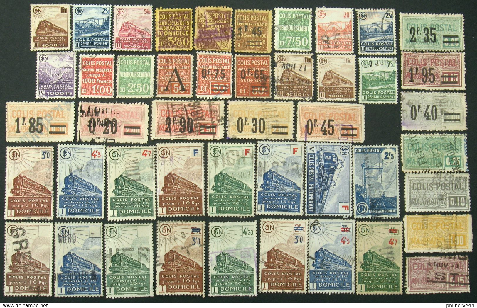 COLIS POSTAUX Lot Oblitérés B Et TB Cote 190€ - Usados