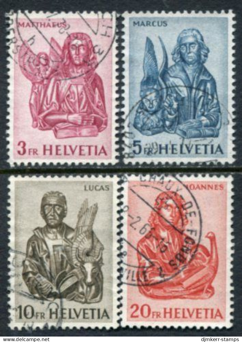 SWITZERLAND 1961 Definitive: Evangelists Used.  Michel 738-41 - Used Stamps