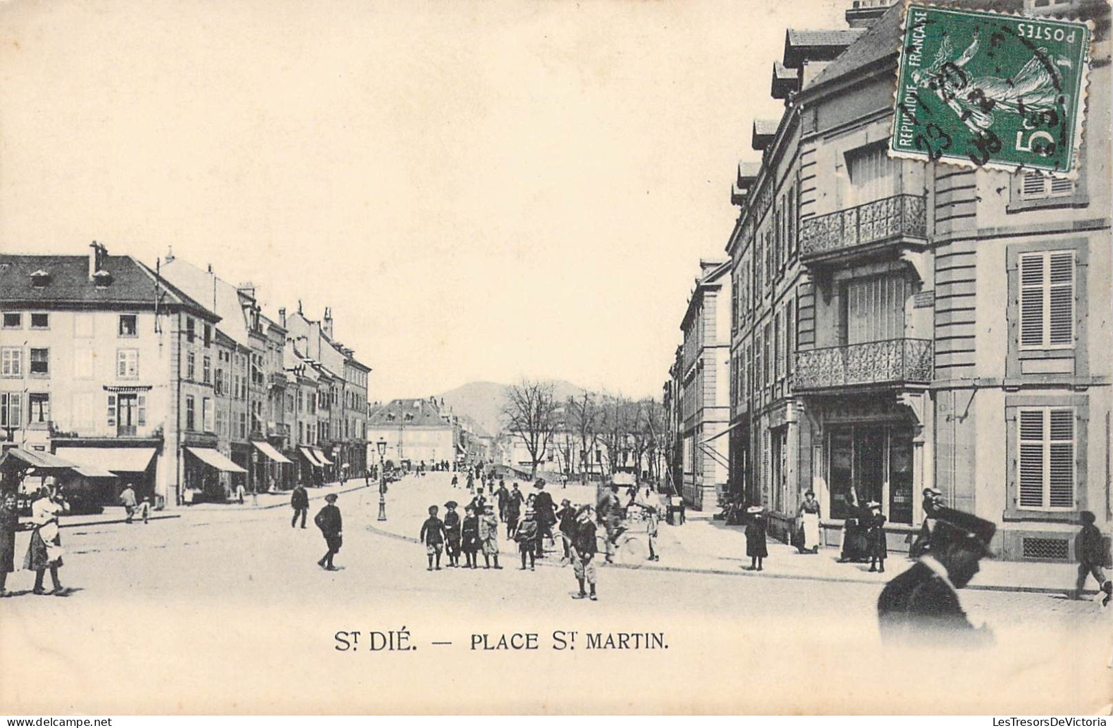 FRANCE - 88 - Saint Dié - Place St Martin - Carte Postale Ancienne - Saint Die