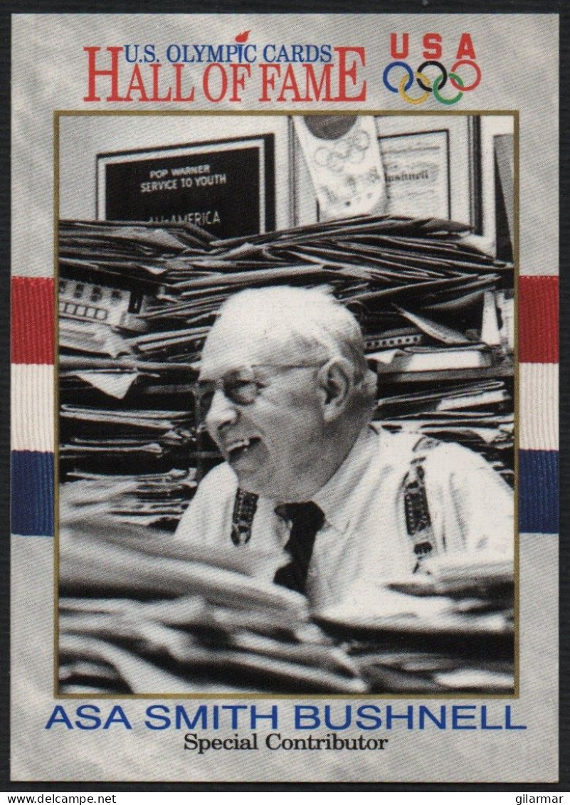 UNITED STATES - U.S. OLYMPIC CARDS HALL OF FAME - SPECIAL CONTRIBUTOR - ASA SMITH BUSHNELL - # 78 - Trading Cards