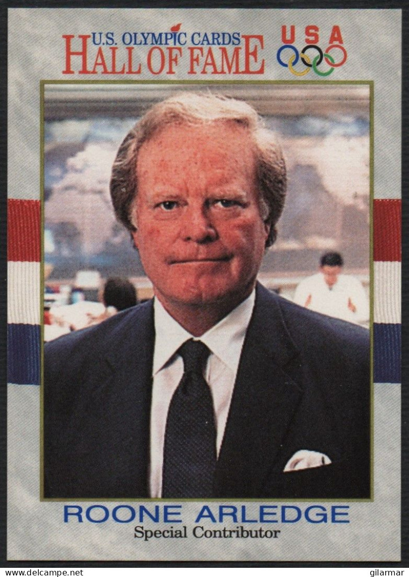 UNITED STATES - U.S. OLYMPIC CARDS HALL OF FAME - SPECIAL CONTRIBUTOR - ROONE ARLEDGE - TELEVISION - # 79 - Tarjetas