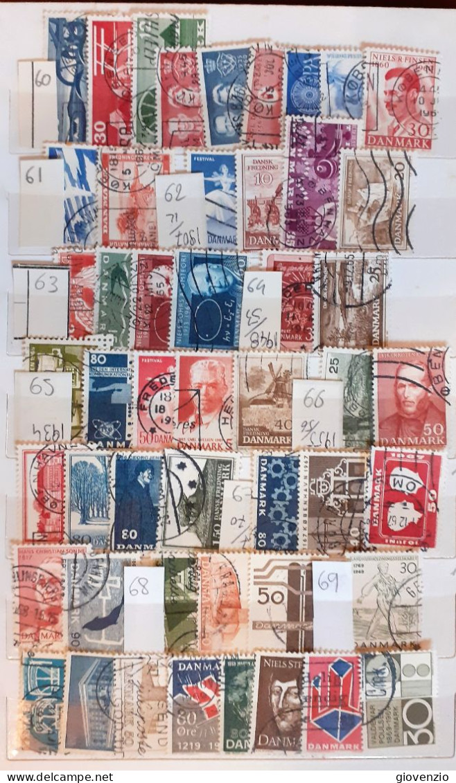 DANMARK 1960-99 USED COLLECTION IN 5 PAGES - Sammlungen