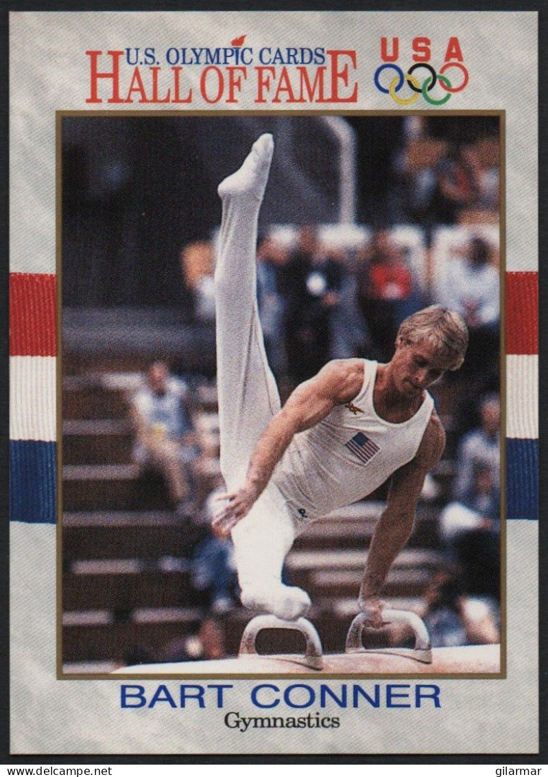 UNITED STATES - U.S. OLYMPIC CARDS HALL OF FAME - GYMNASTICS - BART CONNER - PARALLEL BARS - # 82 - Trading Cards
