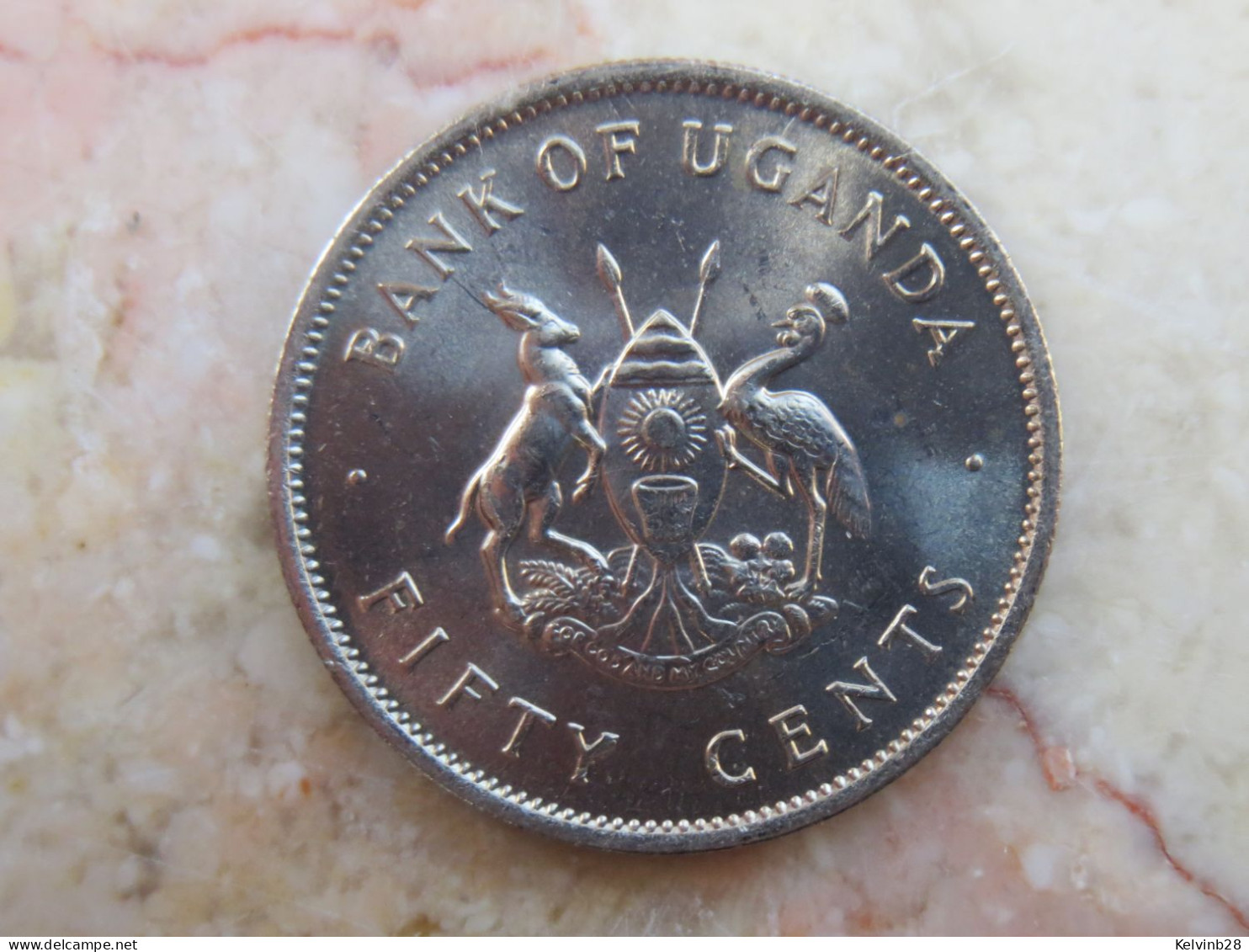 Uganda Set 3 Coins 50 Cents + 1 Shilling 1974 + 1976  KM# 4 - 4a - 5a - Ouganda