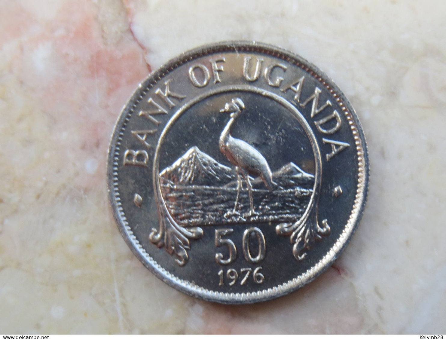 Uganda Set 3 Coins 50 Cents + 1 Shilling 1974 + 1976  KM# 4 - 4a - 5a - Uganda