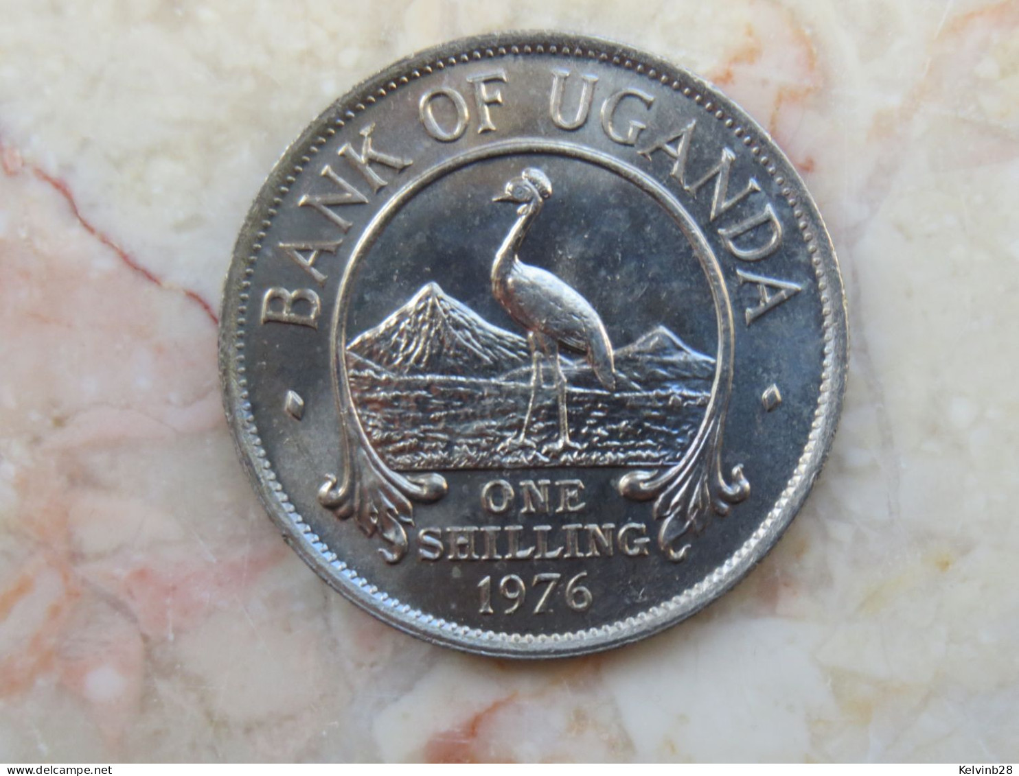 Uganda set 3 coins 50 Cents + 1 Shilling 1974 + 1976  KM# 4 - 4a - 5a
