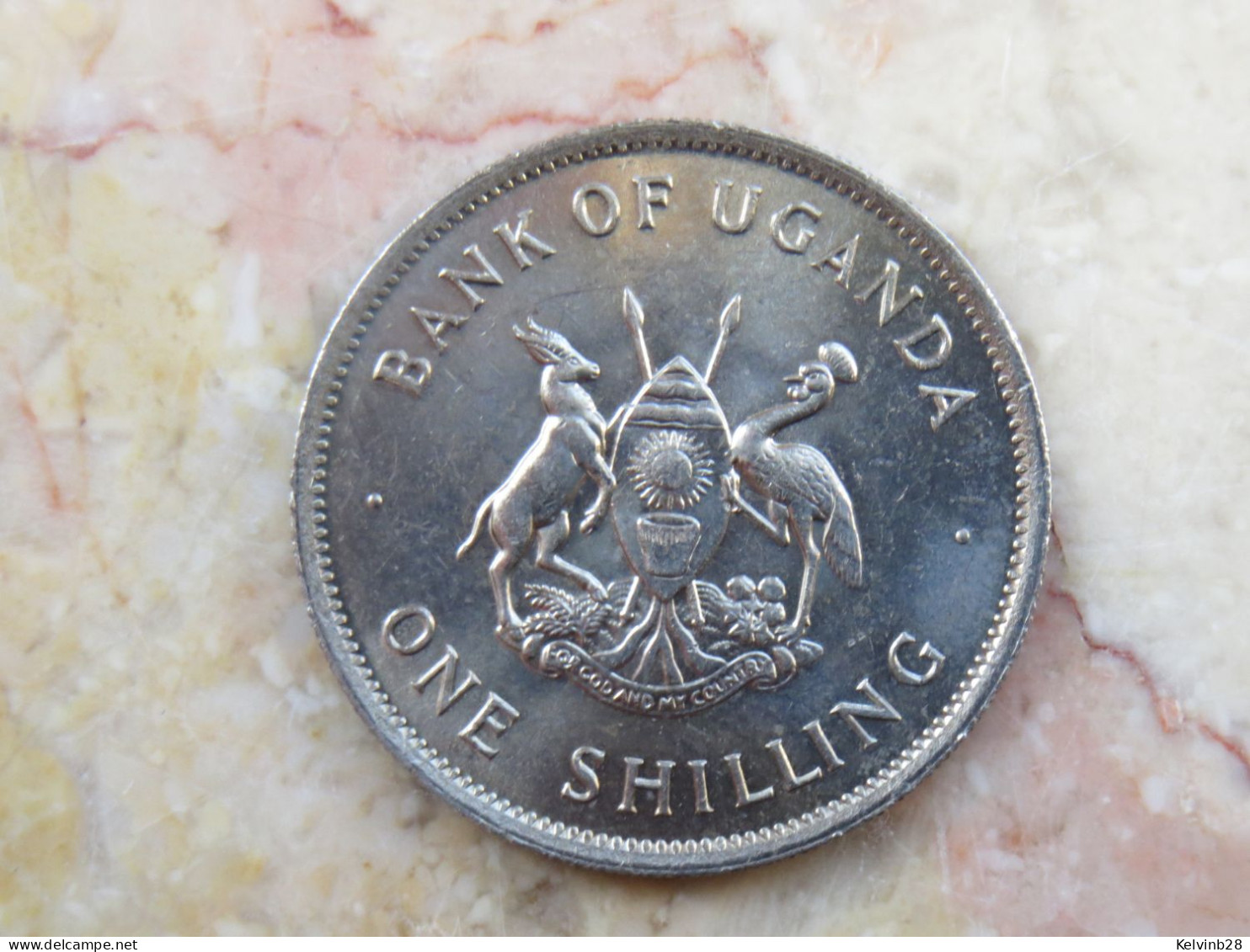 Uganda set 3 coins 50 Cents + 1 Shilling 1974 + 1976  KM# 4 - 4a - 5a