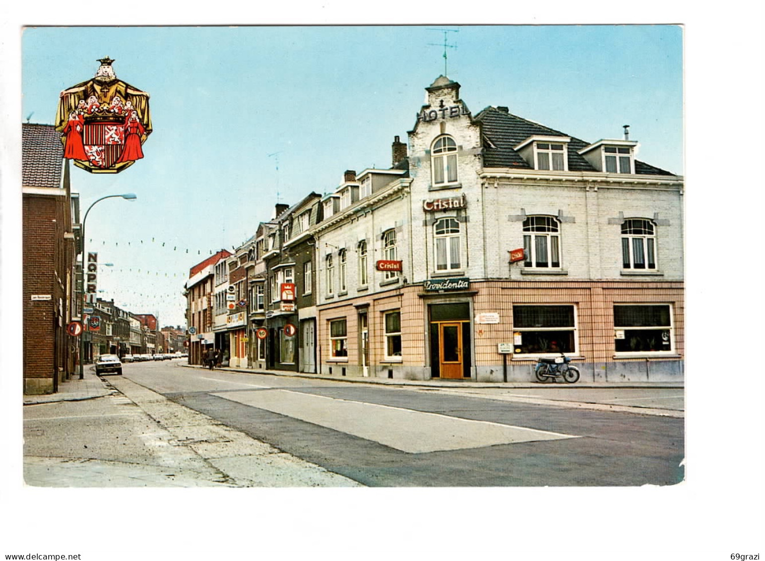 Lanaken Stationsstraat - Centrum ( Publicité Bières Cristal ) - Lanaken