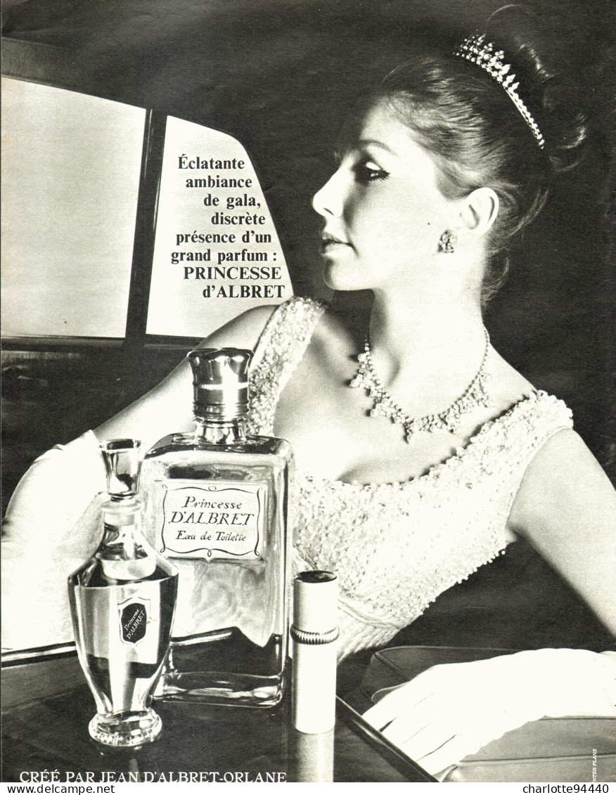 PUB PARFUM ( PRINCESSE ) De " JEAN D'ALBRET " 1966 ( 1 ) - Non Classés