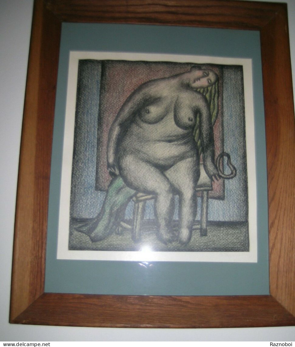 Two Paintings By Victor Pushkin, Framed - Pastels