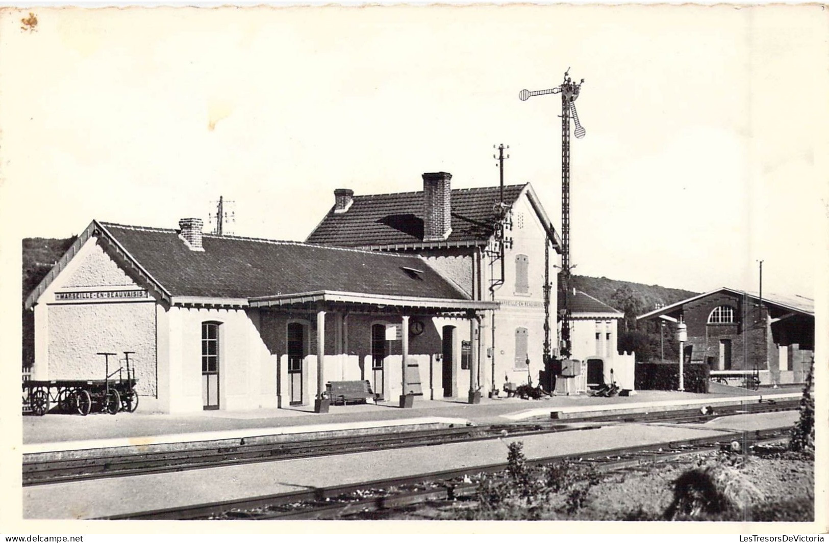 FRANCE - 60 - Marseille-En-Beauvais - La Gare - Carte Postale Ancienne - Marseille-en-Beauvaisis