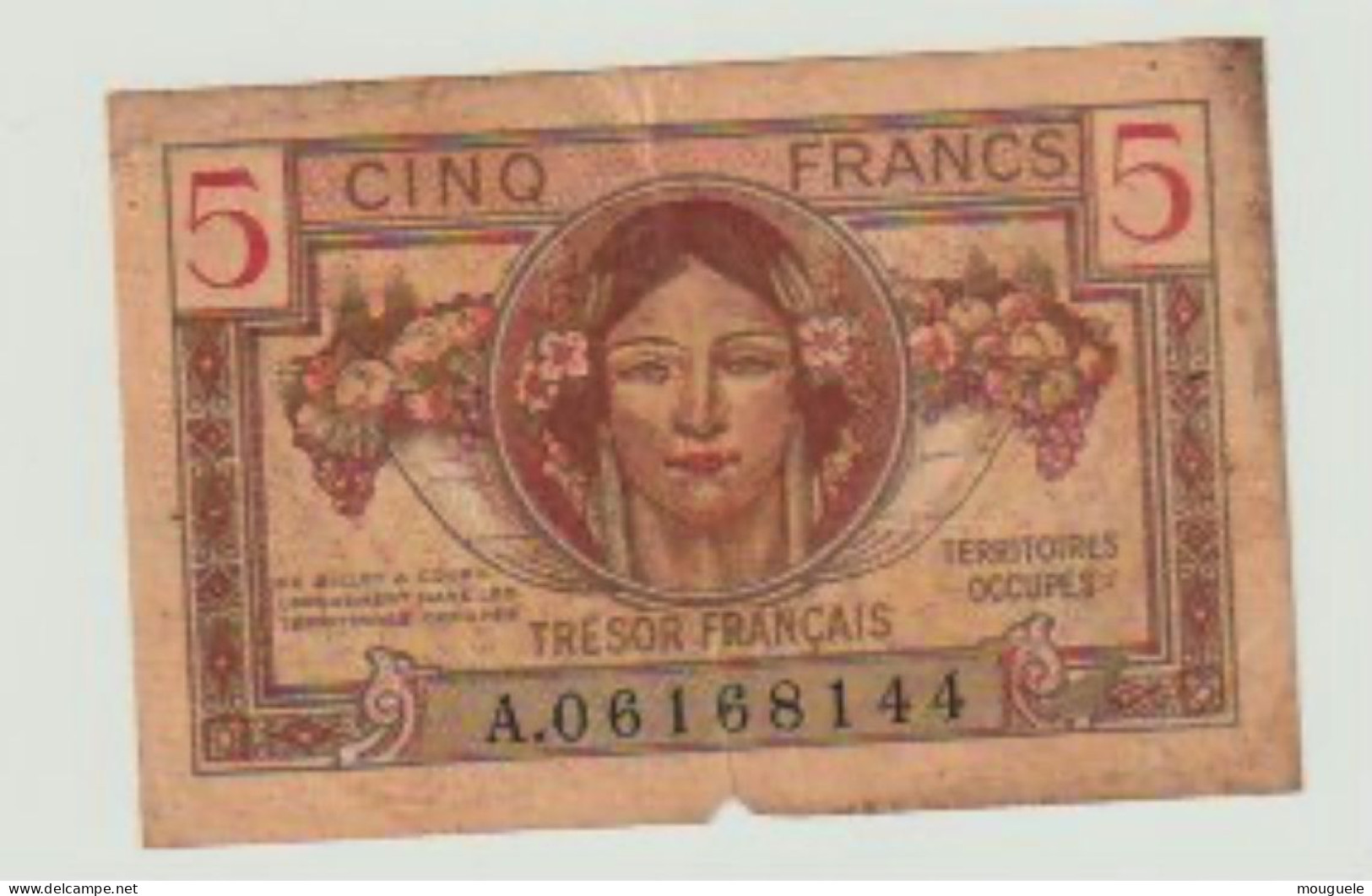 5 Francs Trésor Français - 1947 French Treasury