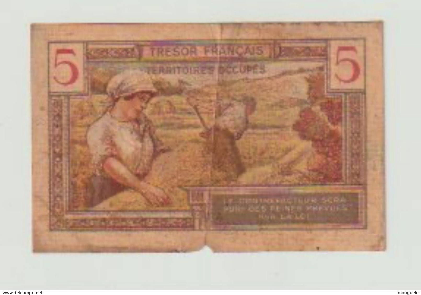 5 Francs Trésor Français - 1947 Staatskasse Frankreich