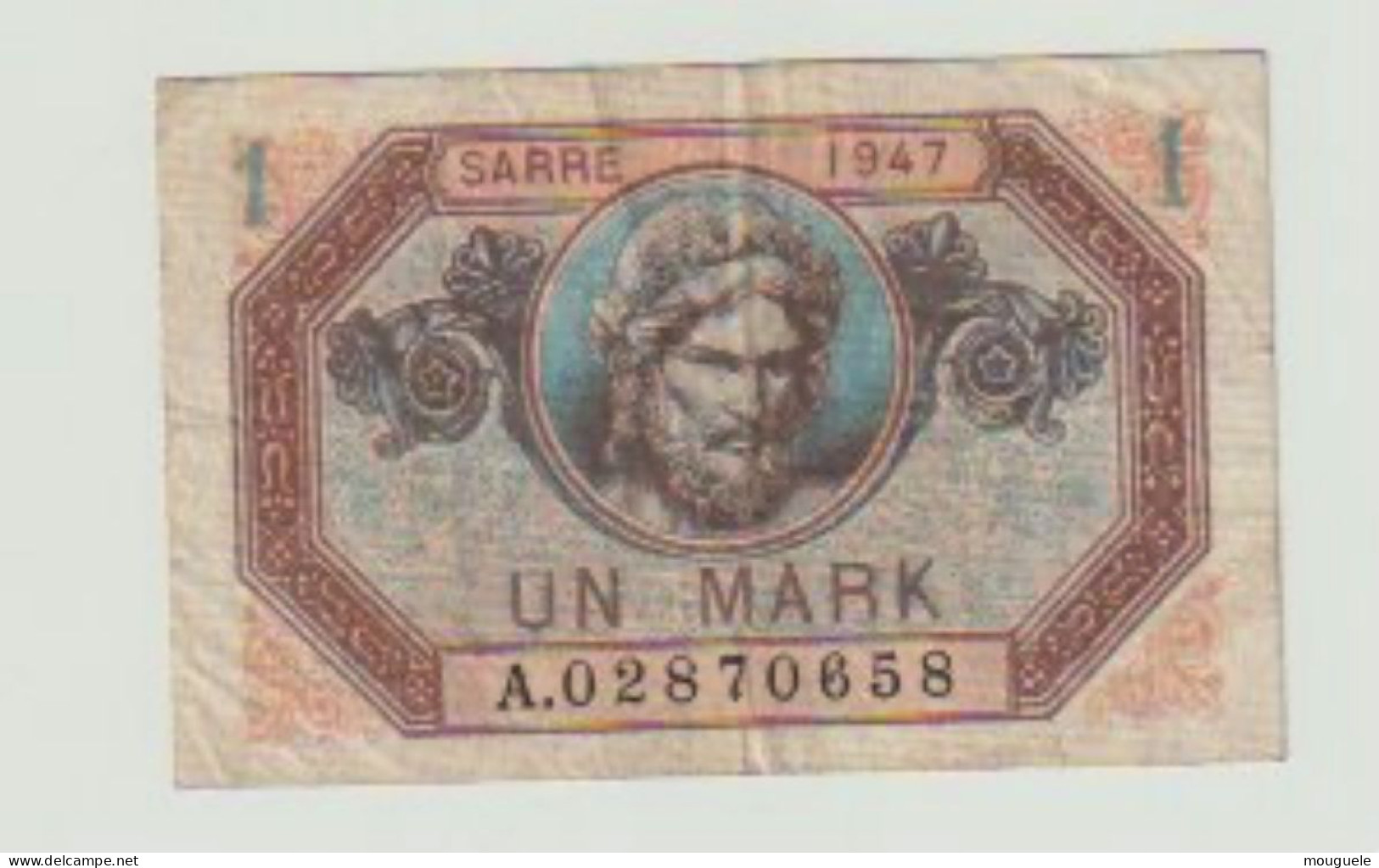 1 Mark Sarre 1947 - 1947 Saarland