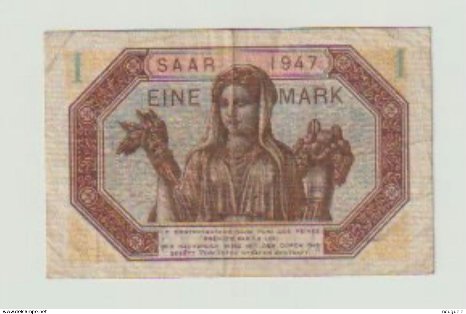 1 Mark Sarre 1947 - 1947 Saarland