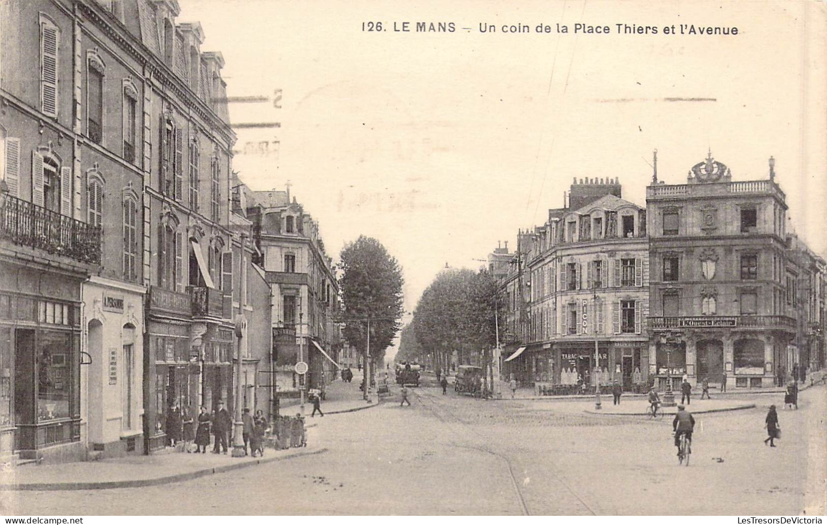 FRANCE - 72 - Le Mans - Un Coin De La Place Thiers Et L'Avenue - Carte Postale Ancienne - Le Mans