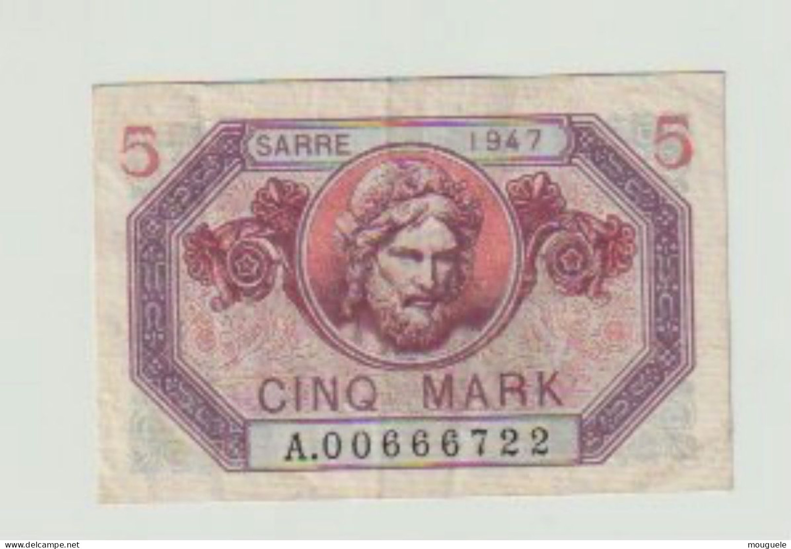 5 Mark Sarre 1947 - 1947 Sarre