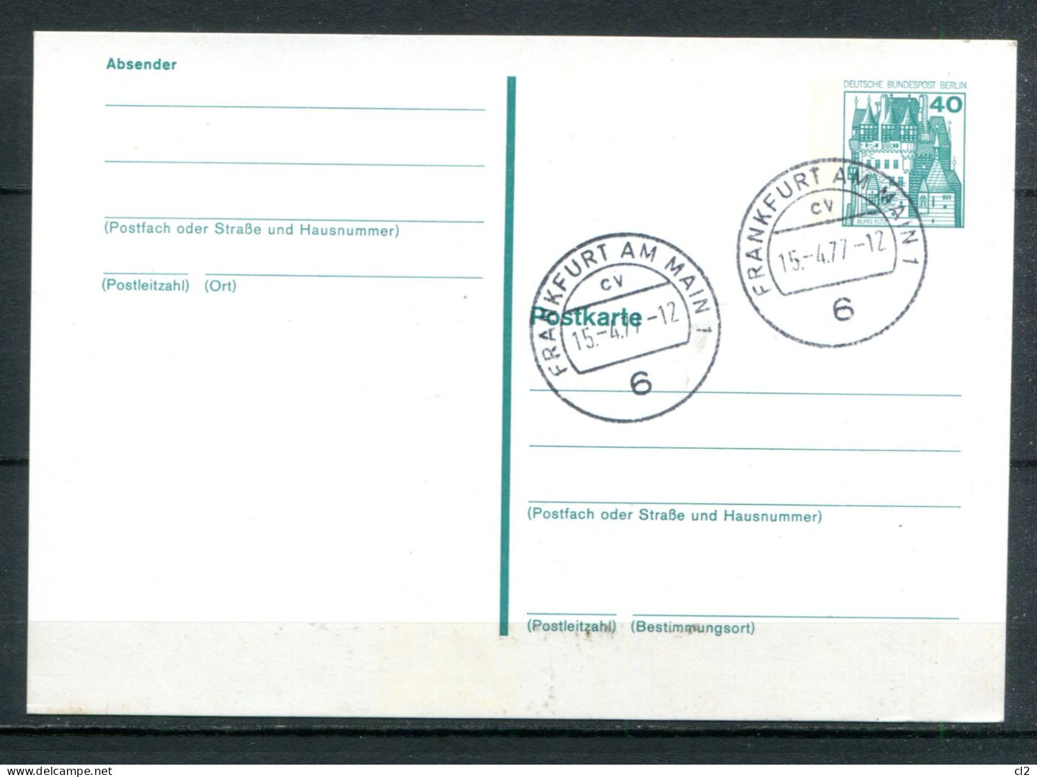 BERLIN - Ganzsache (Entier Postal) Michel P104 - Postkarten - Gebraucht