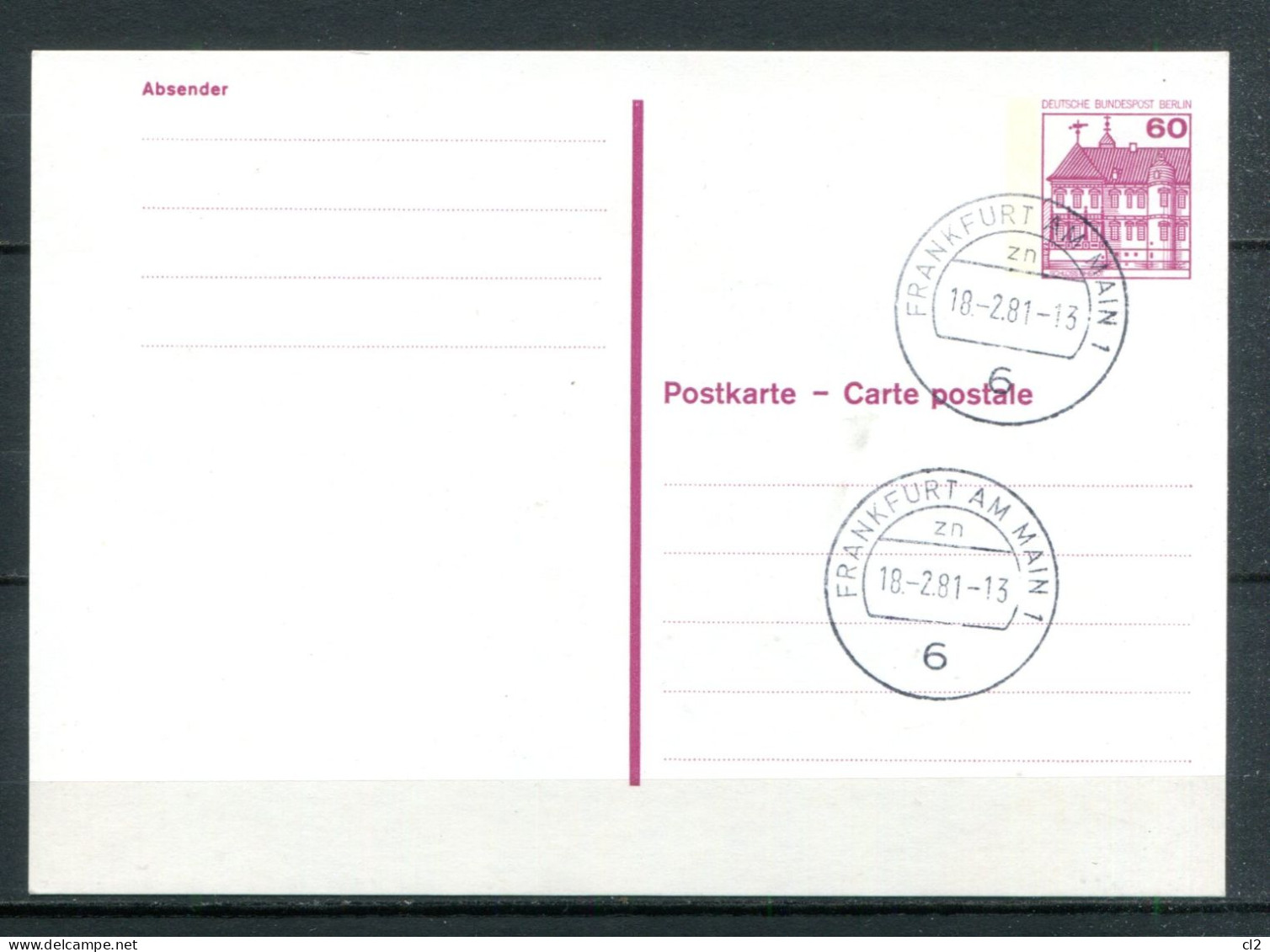 BERLIN - Ganzsache (Entier Postal) Michel P117 - Postkaarten - Gebruikt