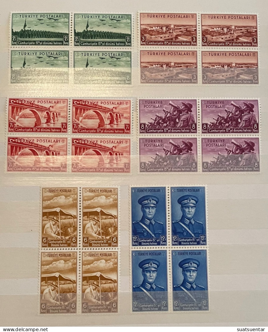 1938 15.Anniversary Of The Republik Full Set MNH Isfila 1373-1378 - Unused Stamps