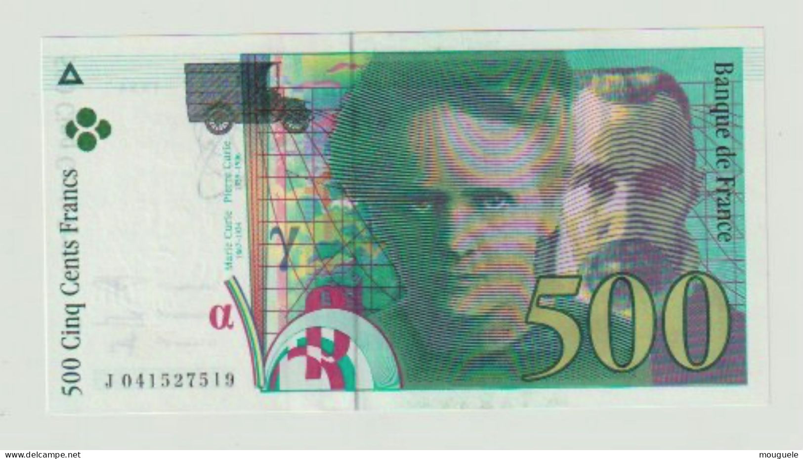 500francs Pierre Et Marie Curie Sans Strap 1998. Neuf - 500 F 1994-2000 ''Pierre En Marie Curie''