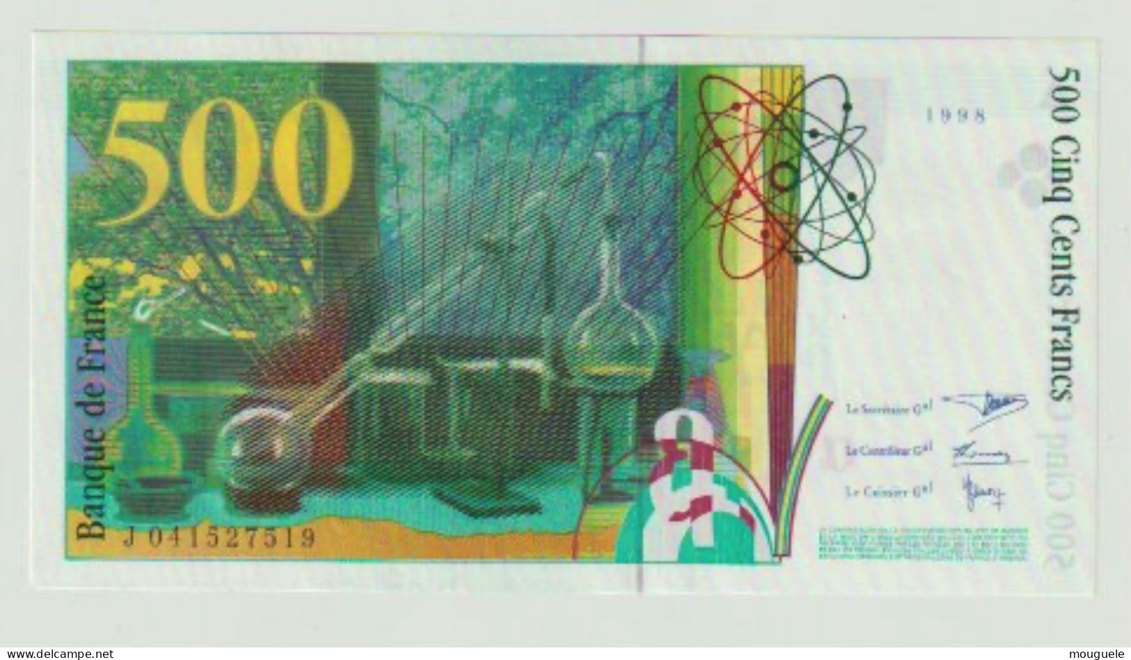 500francs Pierre Et Marie Curie Sans Strap 1998. Neuf - 500 F 1994-2000 ''Pierre En Marie Curie''