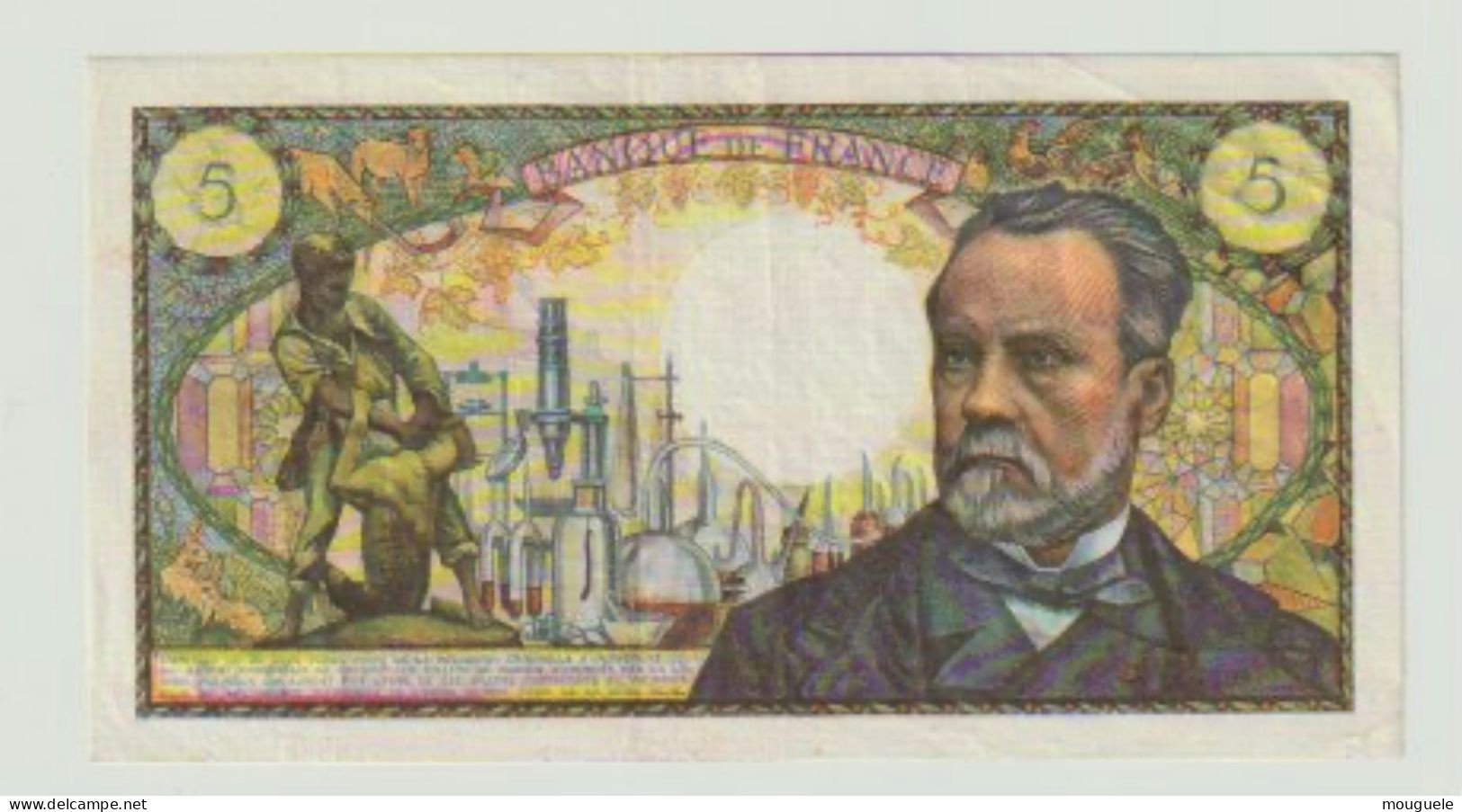 5 Francs Pasteur Du 1-8-1968 Sup - 5 F 1966-1970 ''Pasteur''