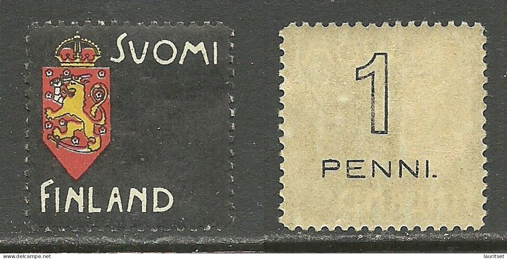 FINLAND FINNLAND 1900 Wappe Trauermarke MNH - Unused Stamps