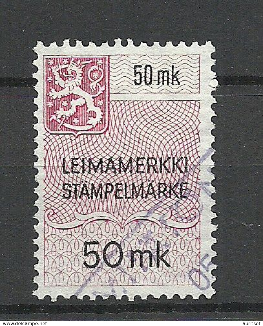 FINLAND FINNLAND Stempelmarke Documentary Tax Taxe 50 Mk. O - Revenue Stamps