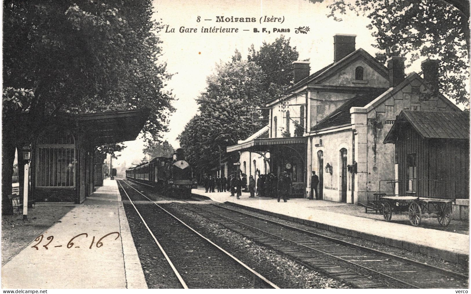 Carte POSTALE  Ancienne De  MOIRANS - Gare Intérieure - Moirans