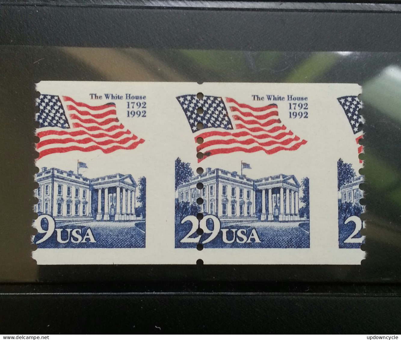 USA 1992 Perf. Error 29c Flag Over White House MNH OG SC#2609 - Andere & Zonder Classificatie