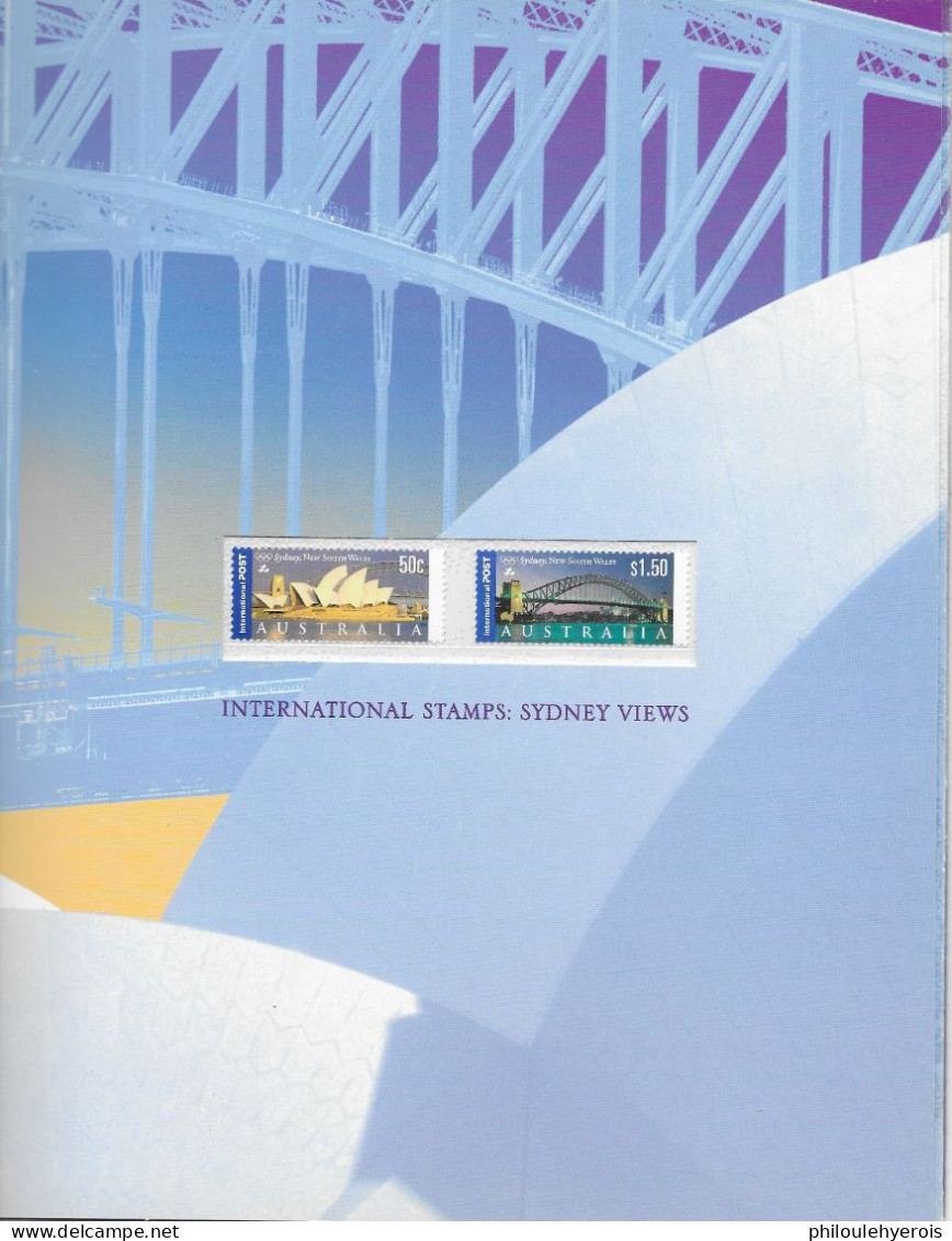 Jeux Olympique 2000 Sydney N°1762 En Bloc De 10 - N°1828 Et 1830 - Serie N°1849 à 1858 Sur Dépliant 6 Pages 6 Scans - Verano 2000: Sydney