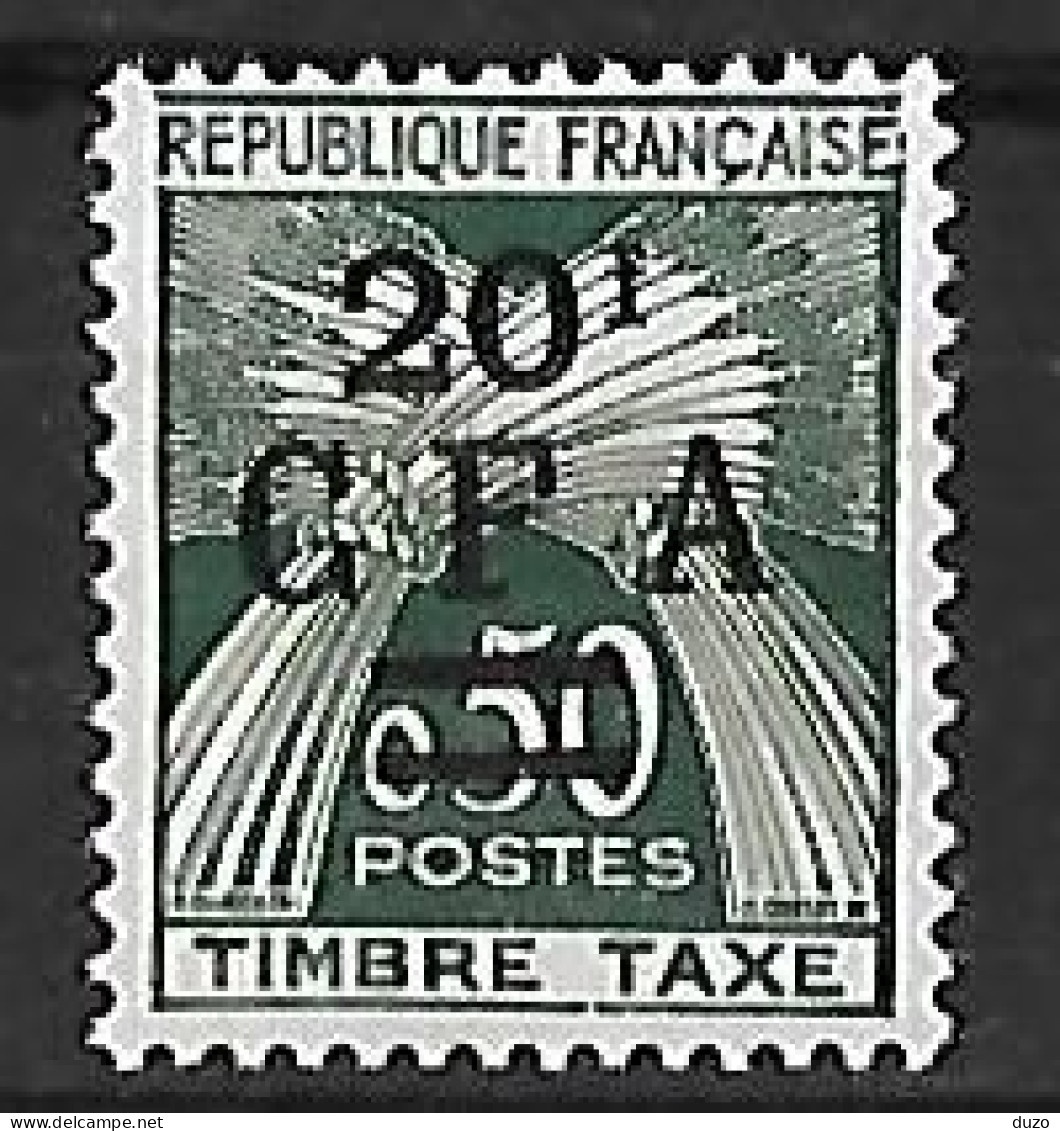 Réunion 1962/64 - (CFA) Timbre-taxe Y&T 47 Neuf ** Luxe  (TB). - Timbres-taxe