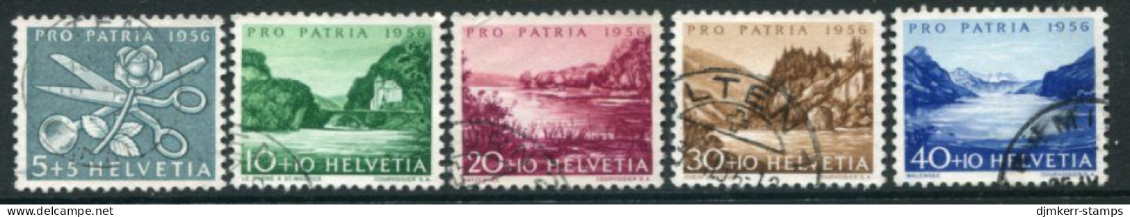 SWITZERLAND 1956 Pro Patria Used. Michel 627-31 - Gebruikt