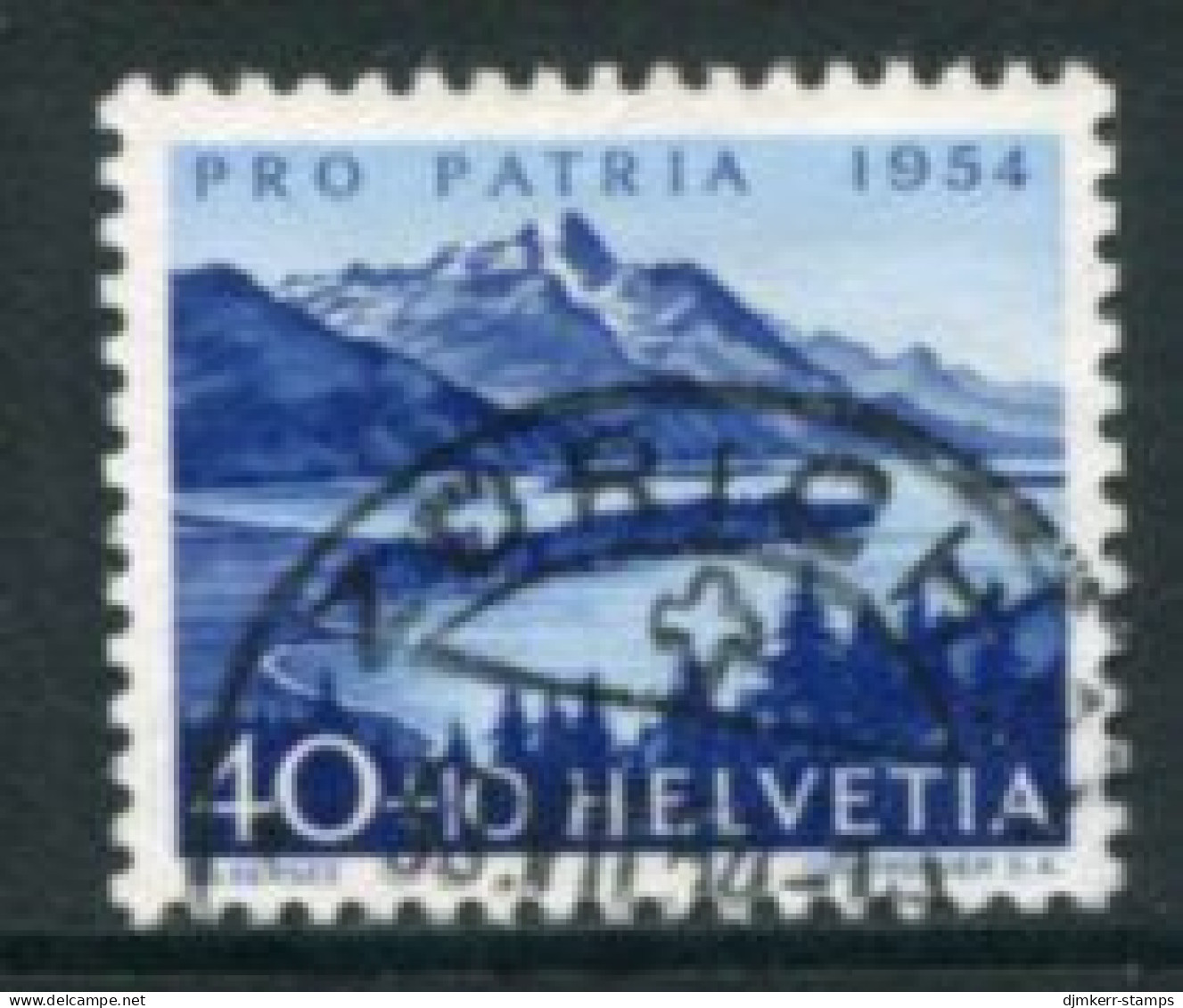 SWITZERLAND 1954 Pro Patria 40 + 10 C. Used.. Michel 601 - Used Stamps