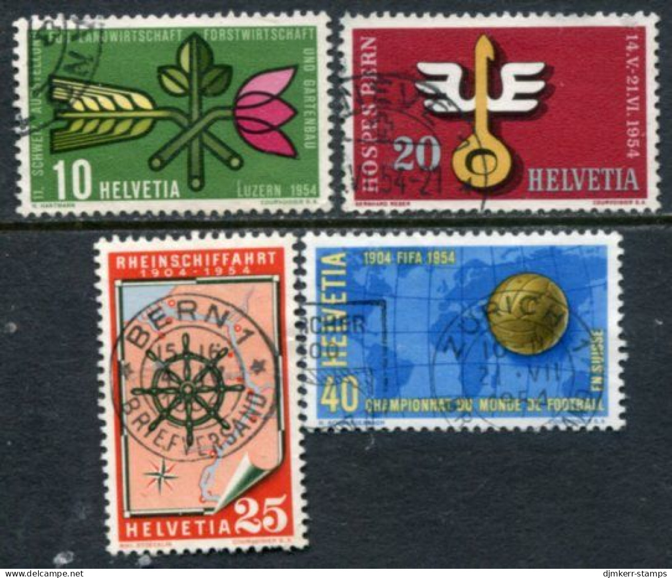 SWITZERLAND 1954 Events And Anniversaries Used. Michel 593-96 - Usados