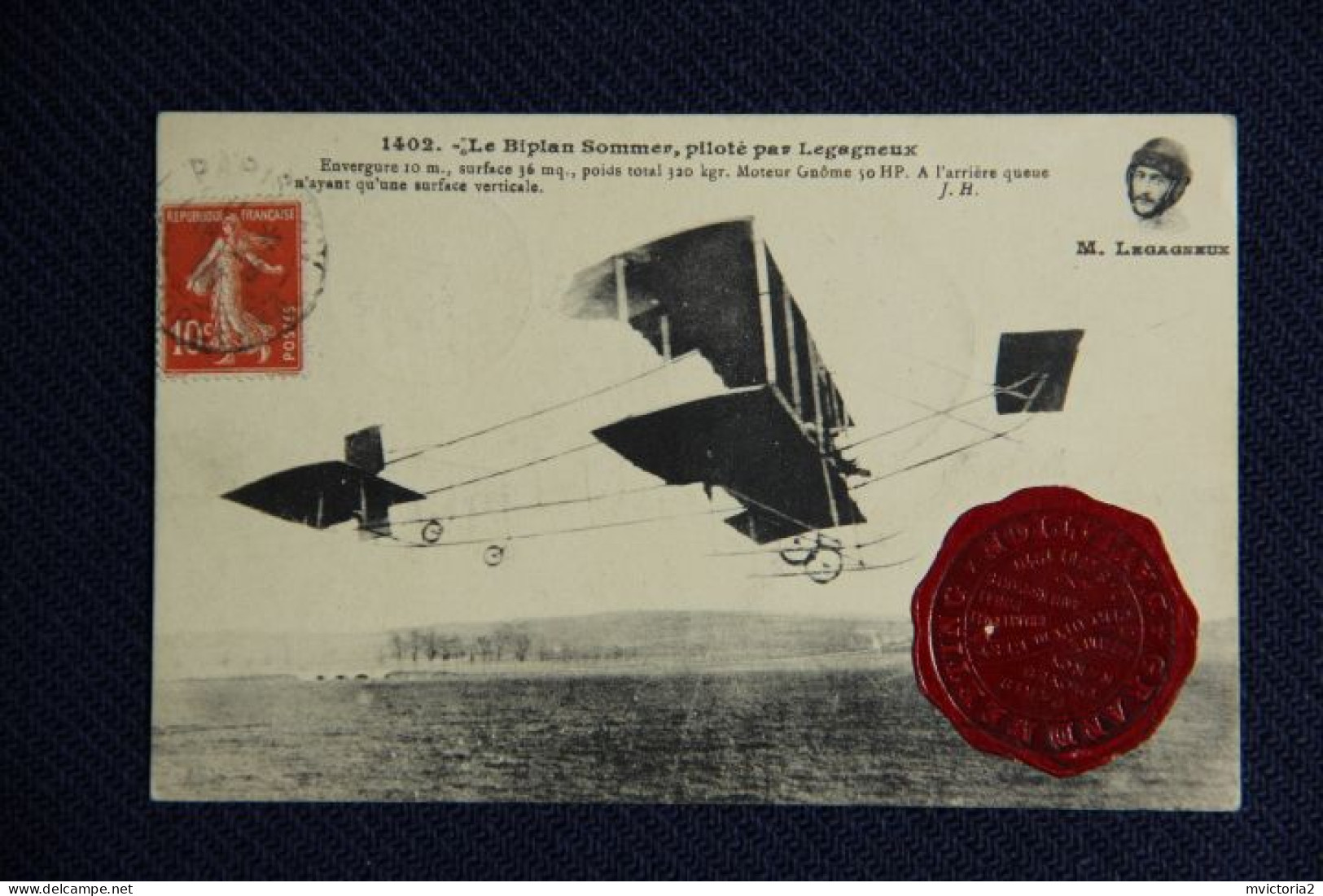 Le BIPLAN SOMMER Piloté Par LEGAGNEUX - ....-1914: Vorläufer