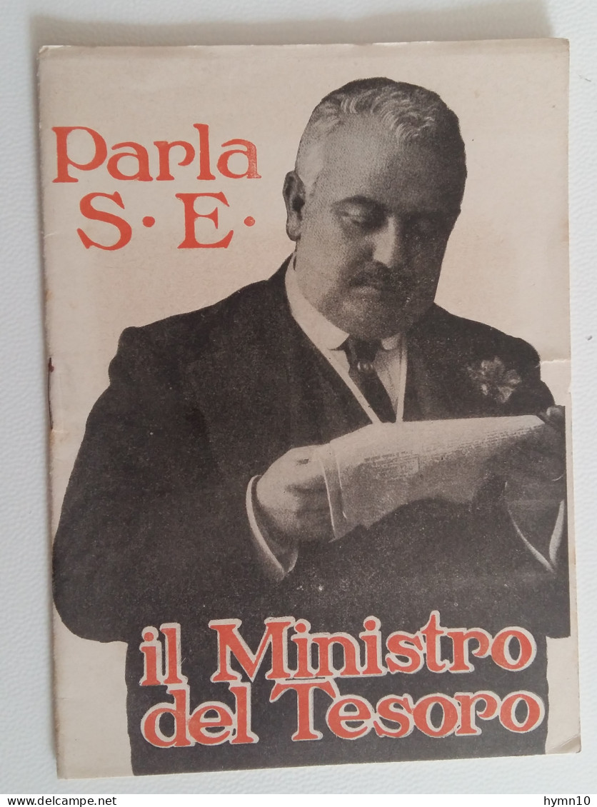 Febbraio 1919 OPUSCOLO 18 Pagine DISCORSO F.SAVERIO NITTI MINISTRO DEL TESORO+FOTO NITTI-B449 - Weltkrieg 1914-18