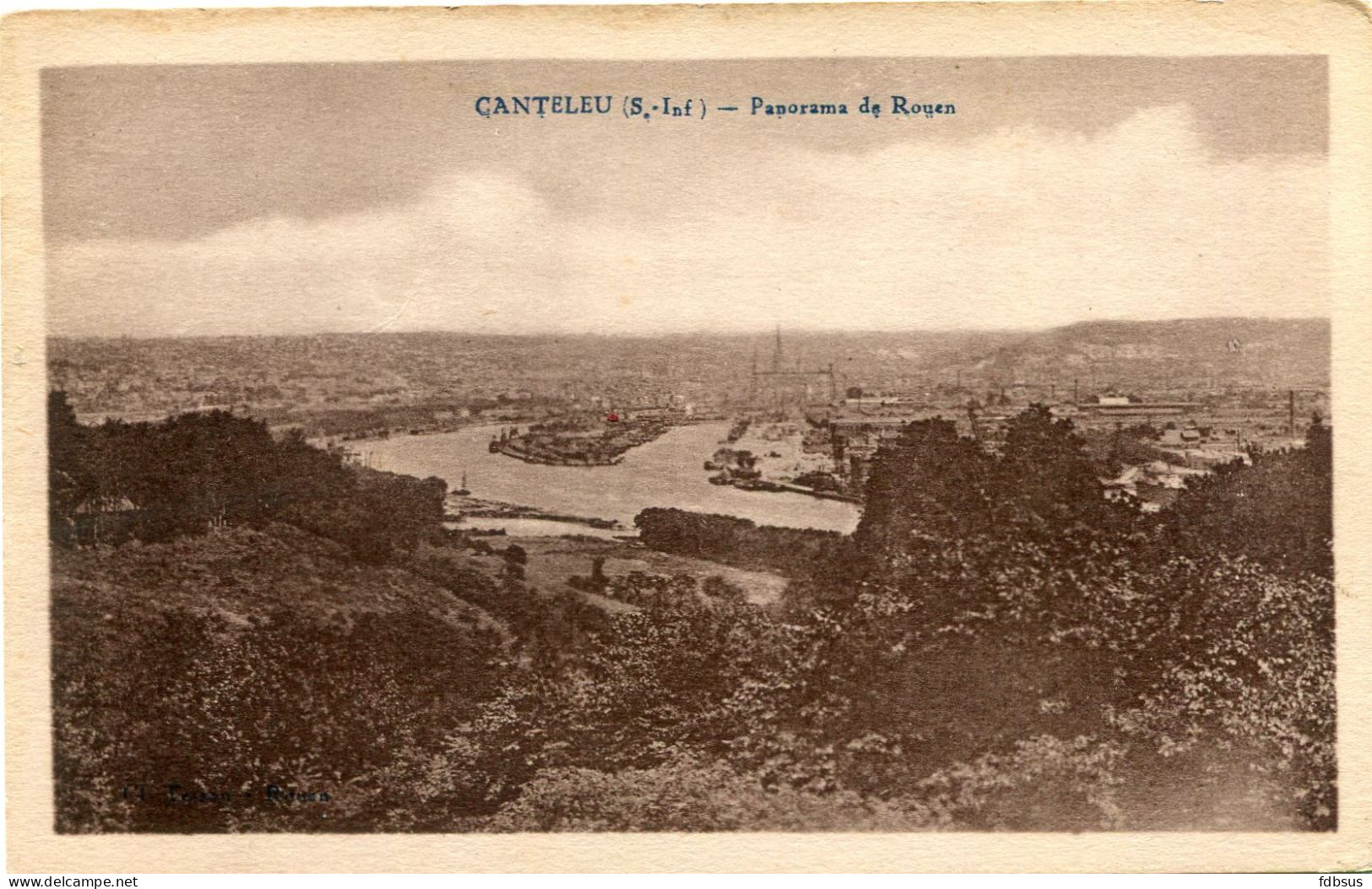 CANTELEU - Panorama De Rouen - Circulée Non - Canteleu