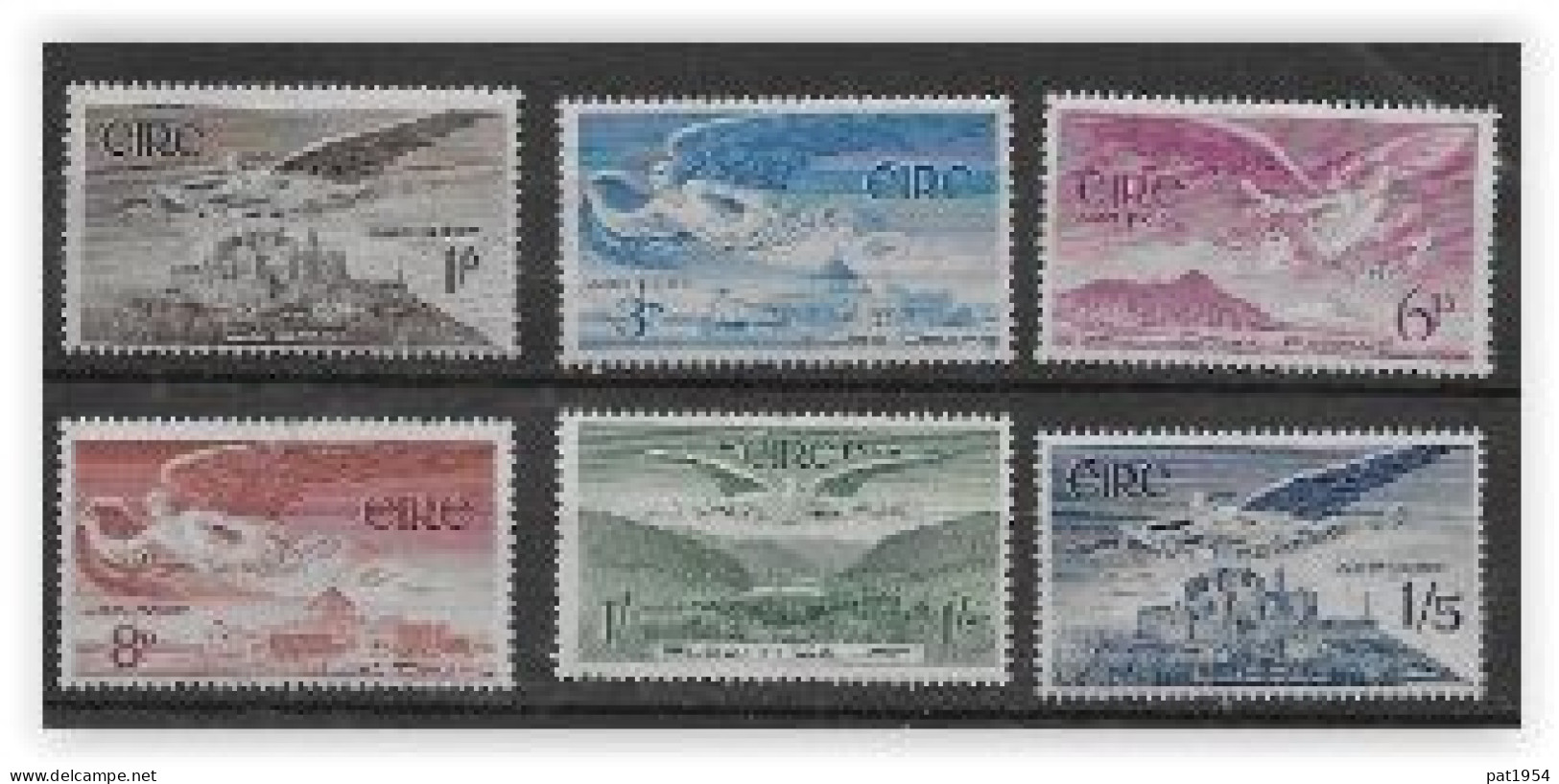 Irlande 1948-1965 Poste Aérienne N°1/7 Sauf 6 - Poste Aérienne