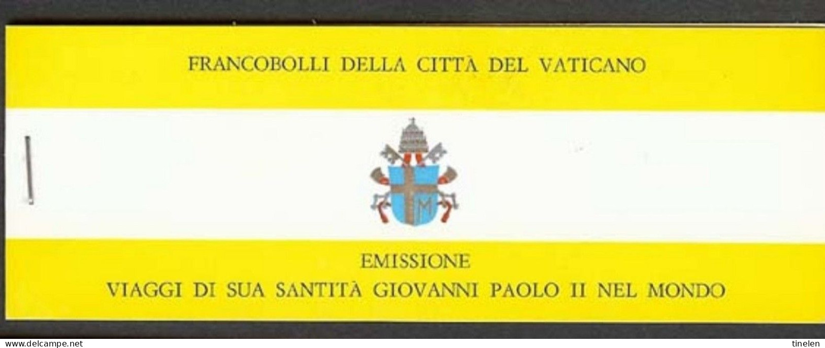 1982 Vaticano - Viaggi, Libretto - Obliterato 8.11.1982 - Booklets