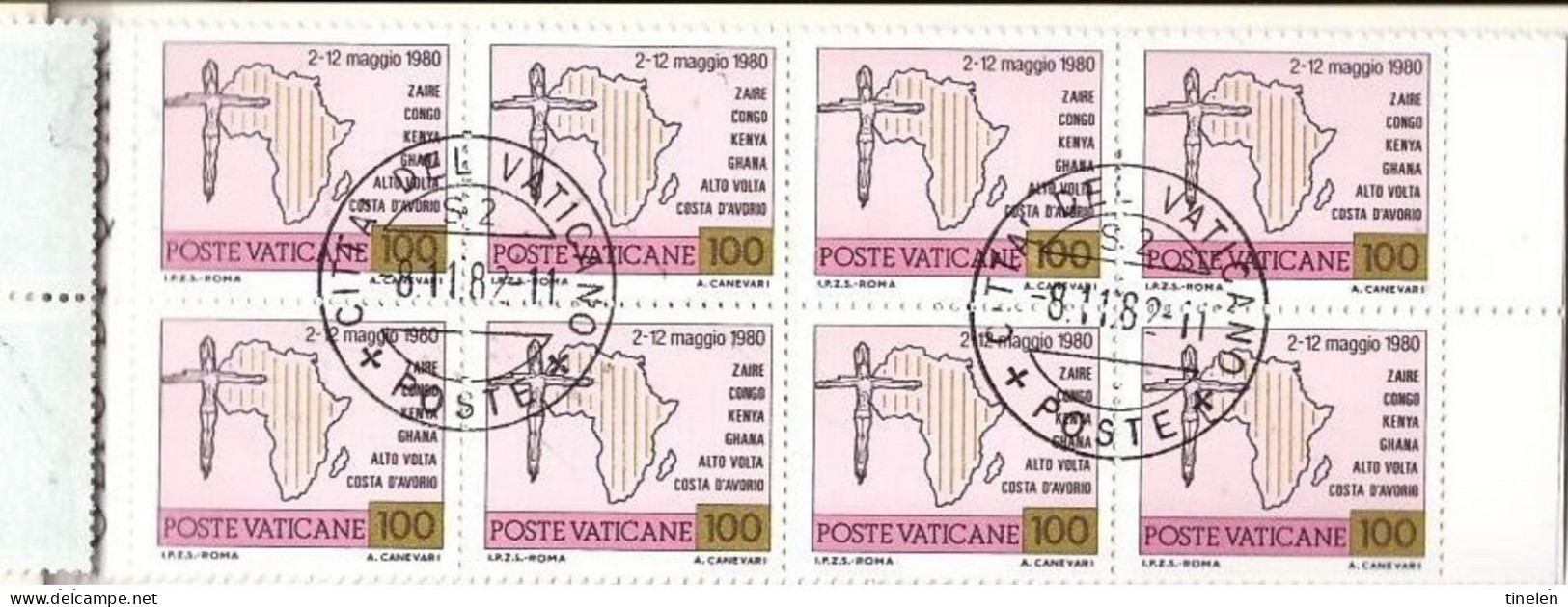 1982 Vaticano - Viaggi, Libretto - Obliterato 8.11.1982 - Carnets