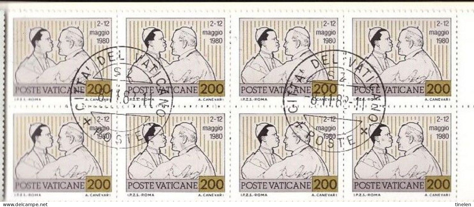 1982 Vaticano - Viaggi, Libretto - Obliterato 8.11.1982 - Booklets