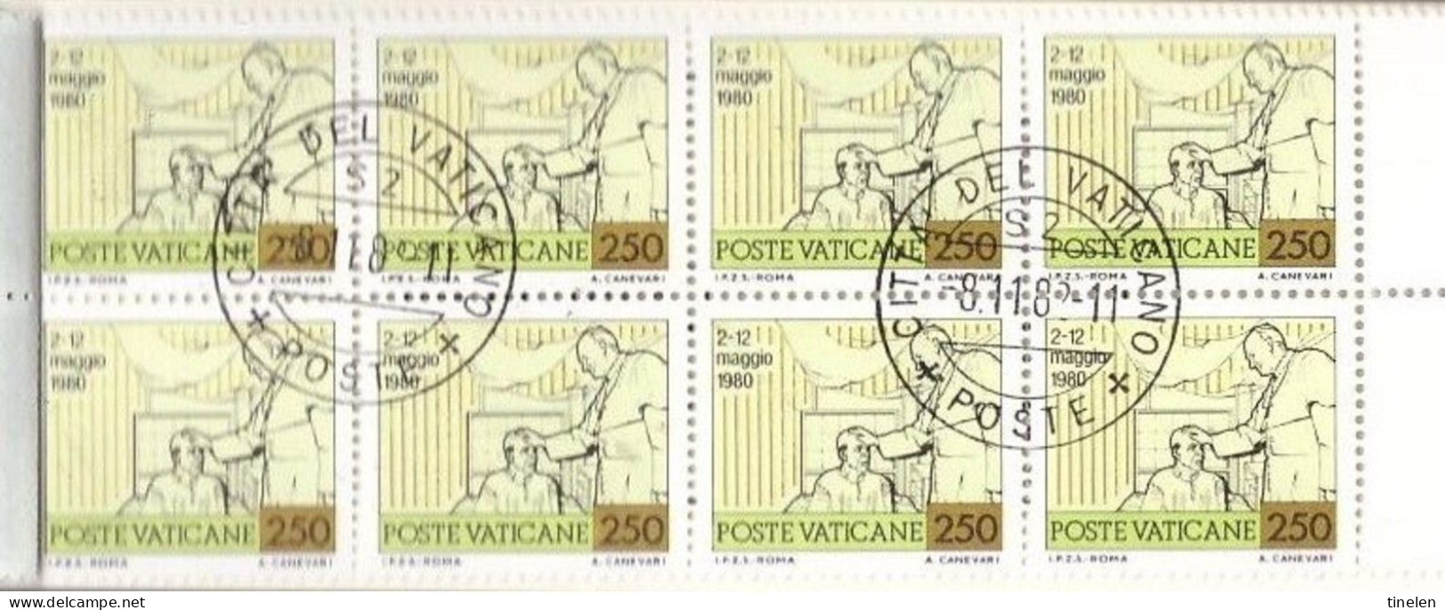 1982 Vaticano - Viaggi, Libretto - Obliterato 8.11.1982 - Booklets